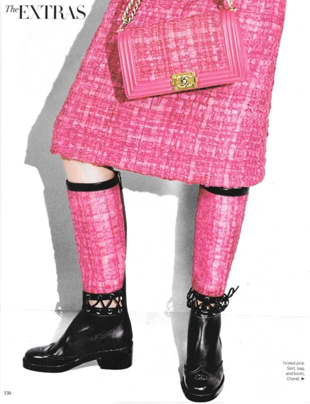 1016 matchy pink tweed Chanel 0916 HB REV