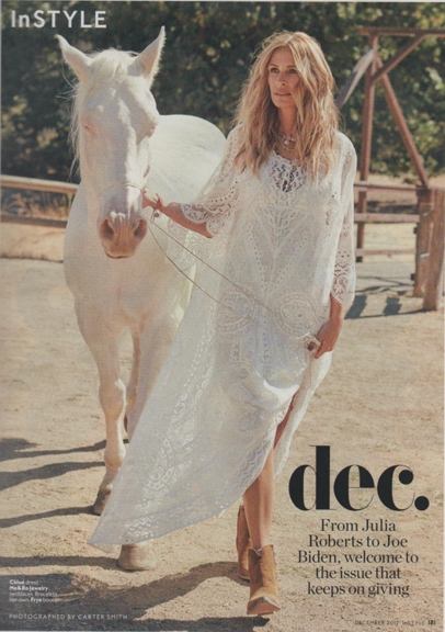 1217 Julia Roberts InStyle 1 white lace w horse REV